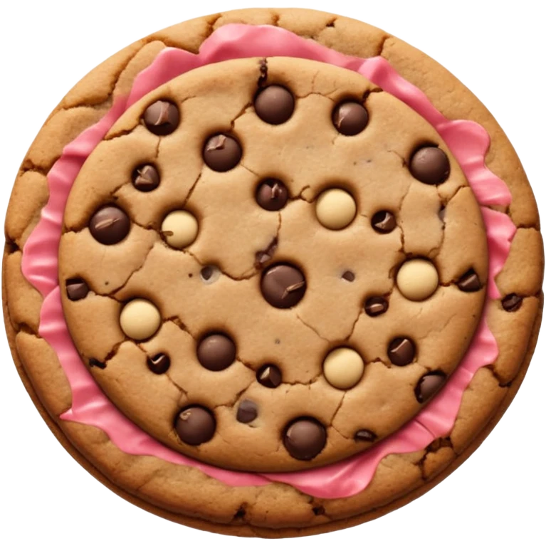 all brown chocolate chip cookie emoji