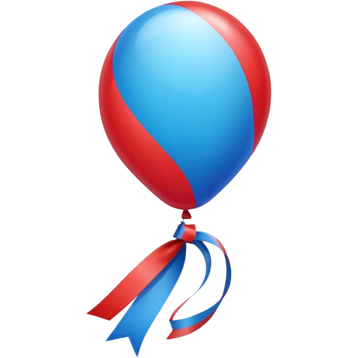 a ribbon balloon emoji