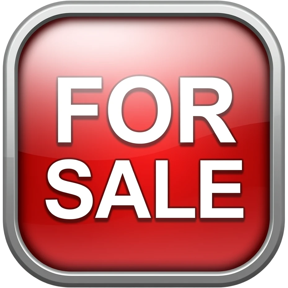 Emoji that show a collage of items which will be used as a for sale button icon emoji