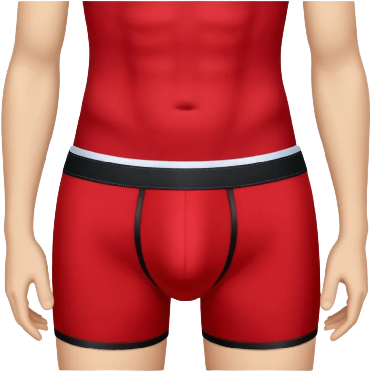 Black and red underwear emoji