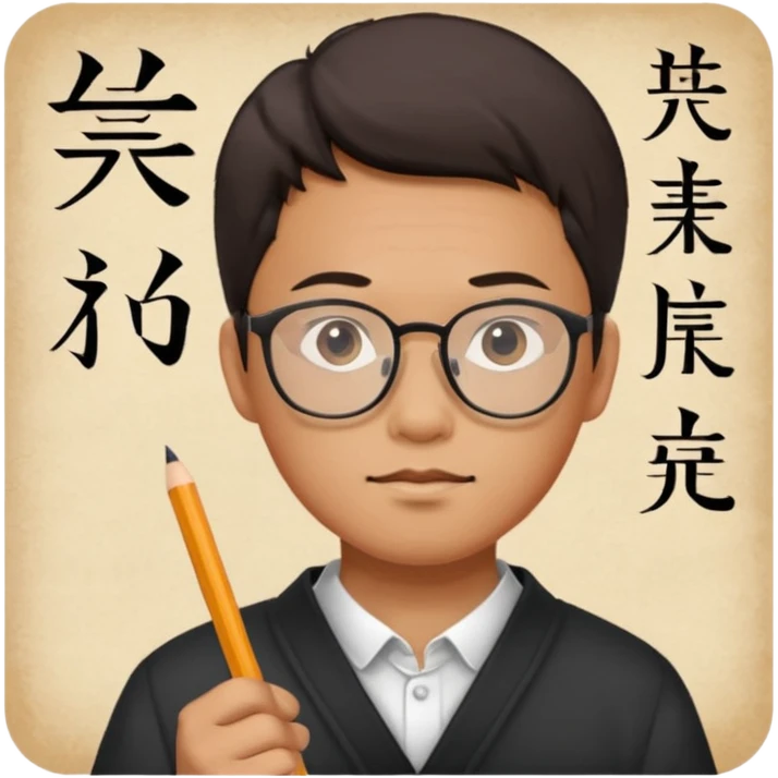 Ingeniero con letra china emoji