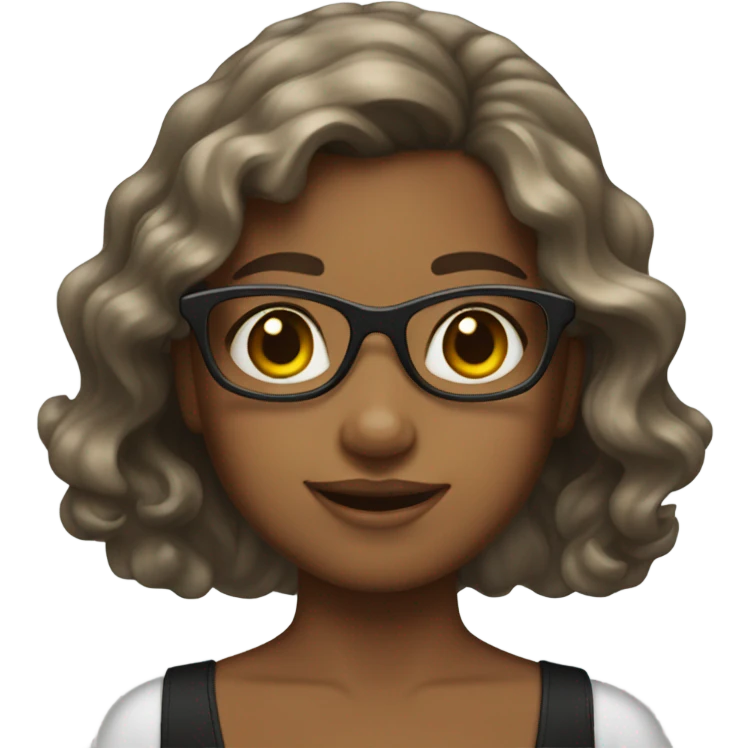 Girl with wavy hair and hair bow tie emoji