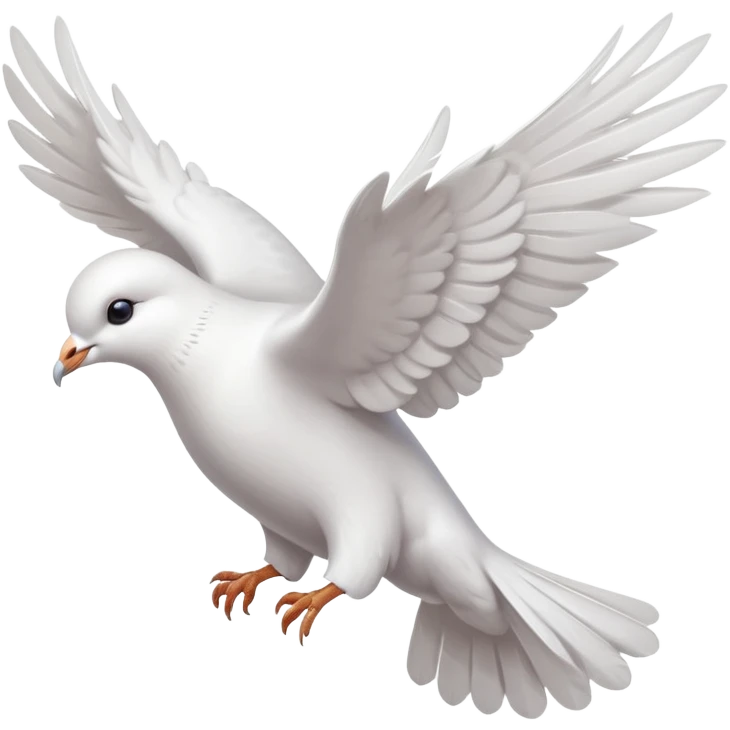 a dove flies with a letter in its paws emoji