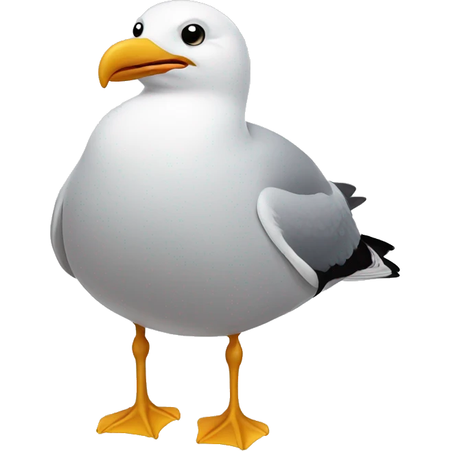 Fat seagull emoji