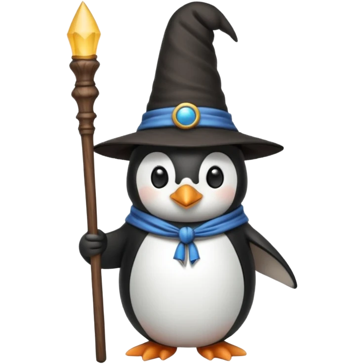 Penguin Wizard emoji