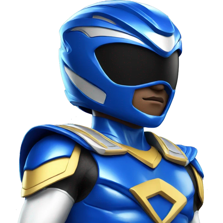 Blue power ranger emoji