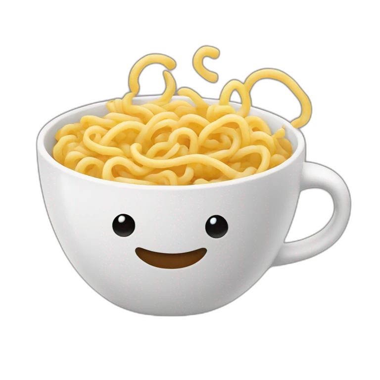 noodles but in a coffee mug emoji