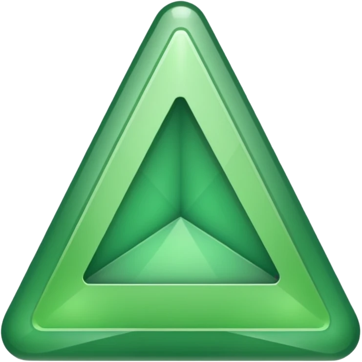 Green version of this unicode character : 🔺 emoji