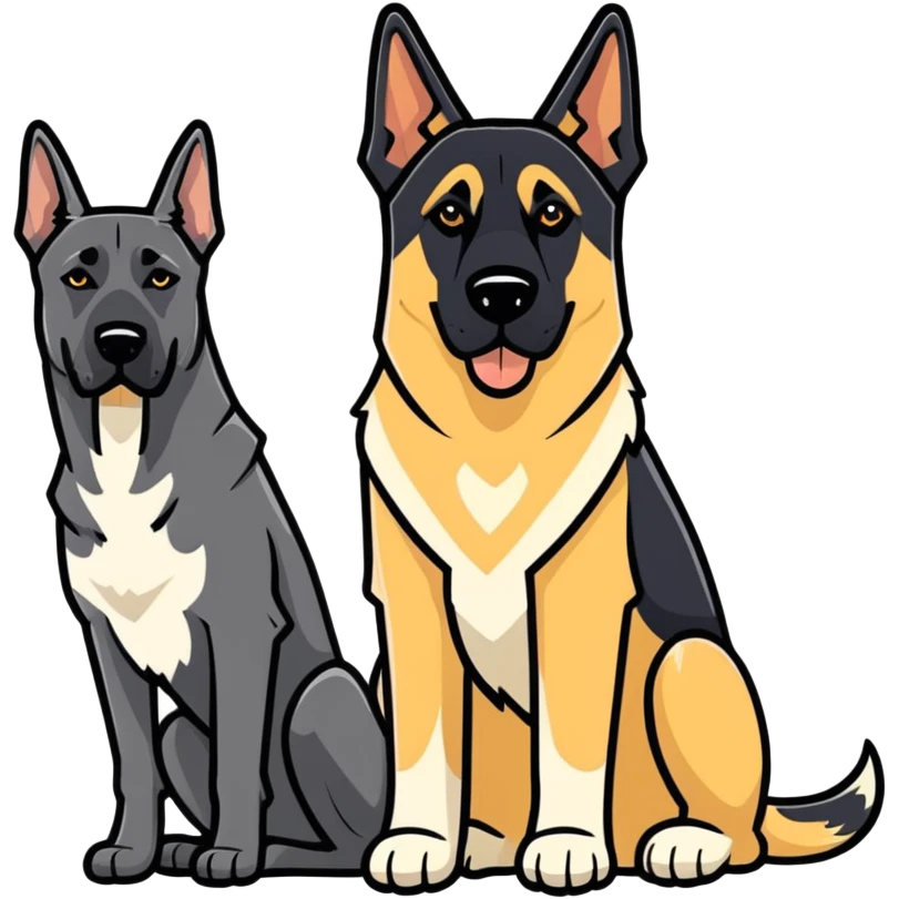 1/2 Great Dane 1/2 German Shepard  emoji