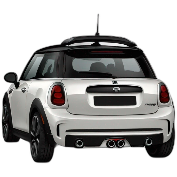 Mini Cooper s f56 black and hard top white emoji