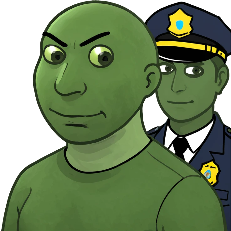 Black man getting arrested  emoji