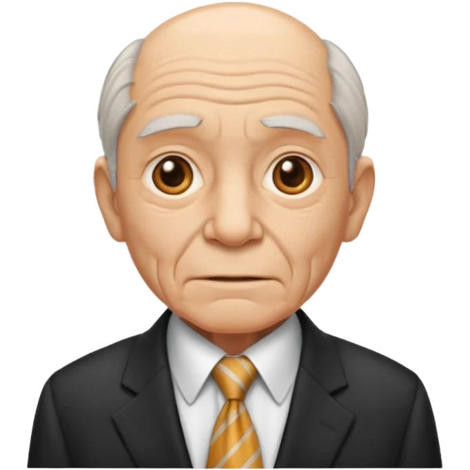 old man in suit with Necktie emoji