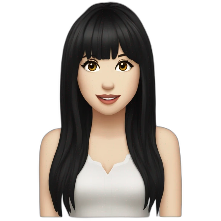 Carly Rae jepsen black long hair emoji