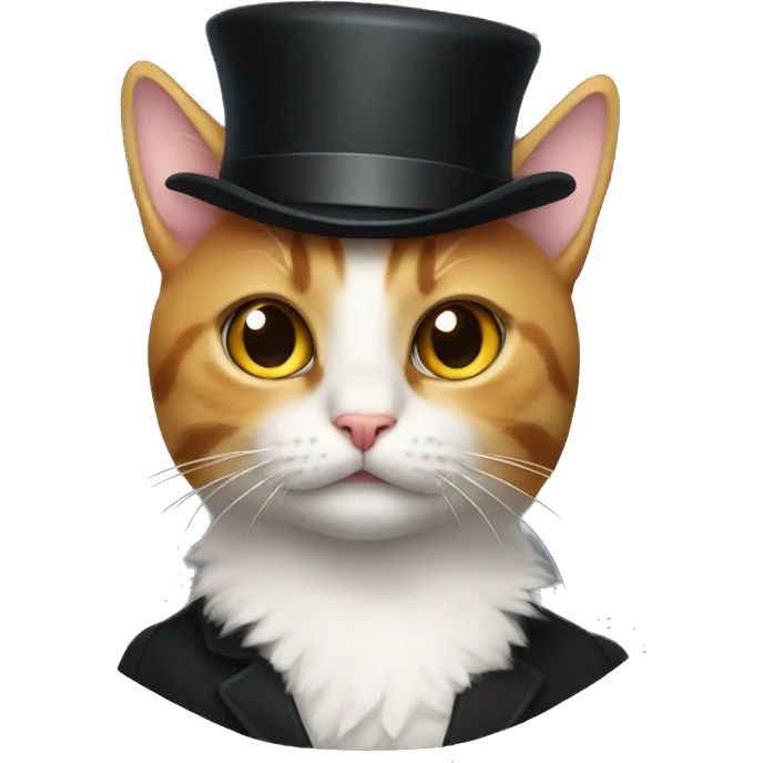 cat with tophat emoji