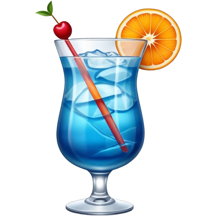 Blue Hurricane Cocktail  emoji
