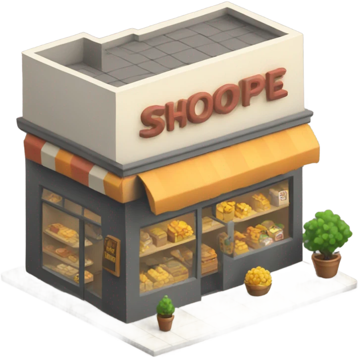 isometric shop emoji