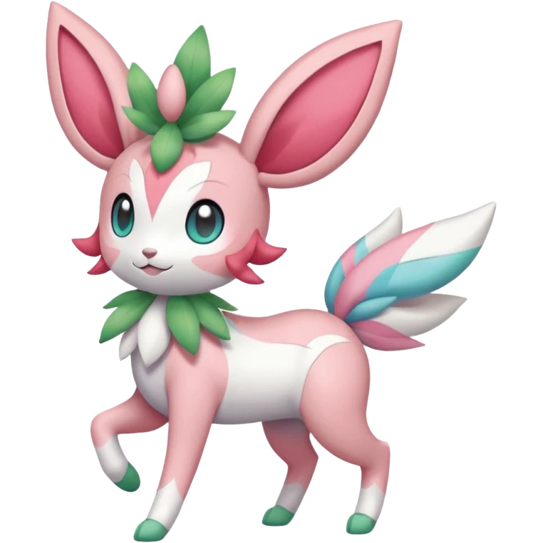 Meloetta-Shaymin-Sylveon-Pokémon-Fakémon-creature-fusion (full body) emoji
