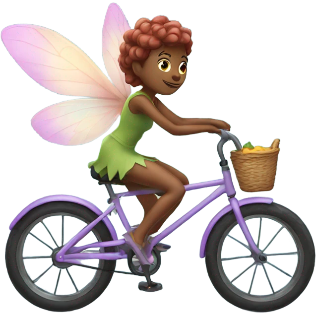 Fairy riding bike emoji