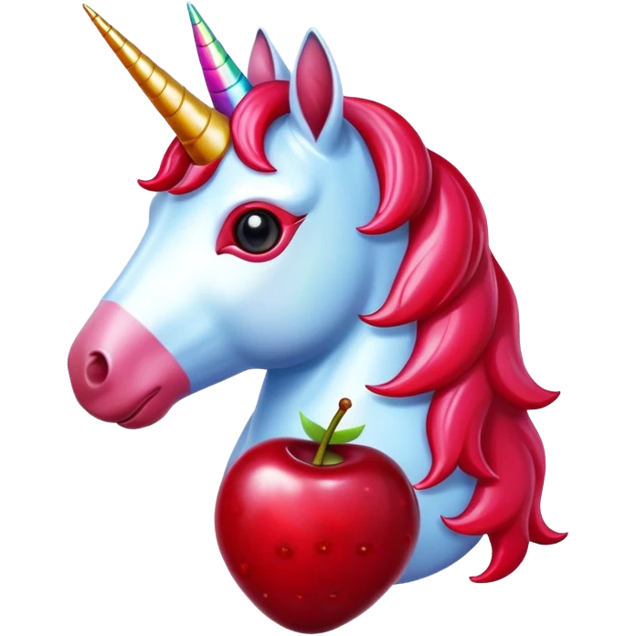 Unicorn cherries ￼ emoji
