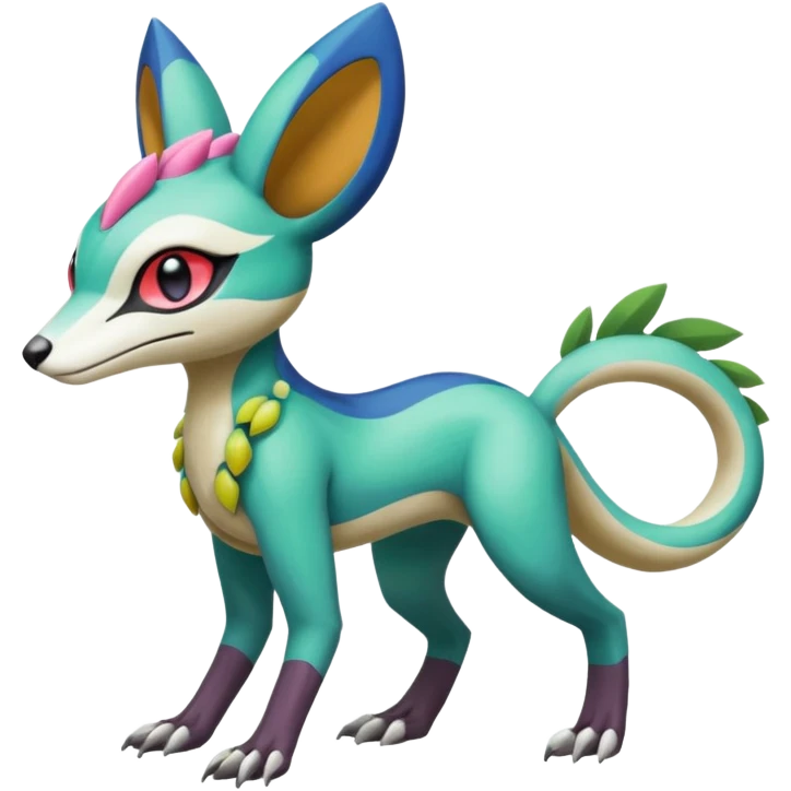 Colorful Exotic Meloetta-Trico-Vernid-Sergal-Pokémon-Fakémon-creature emoji