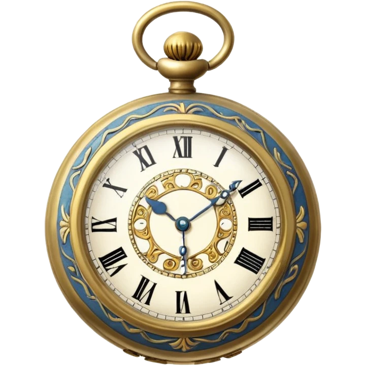 old pocket watch emoji