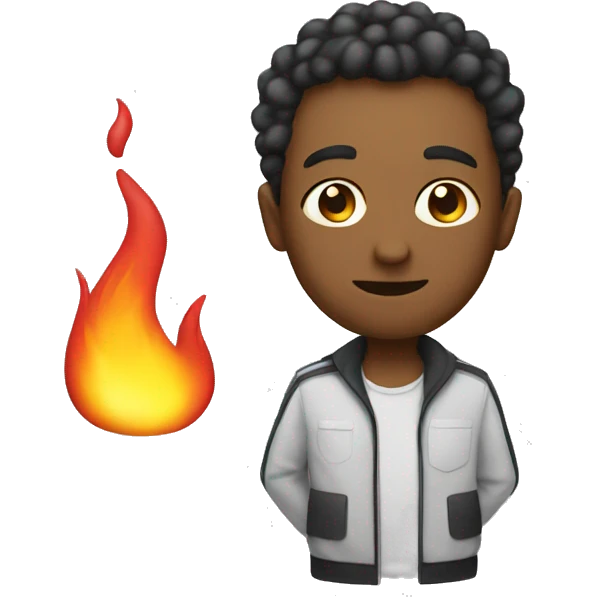 someone with heat emoji