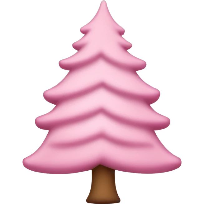 Light pink Christmas tree emoji