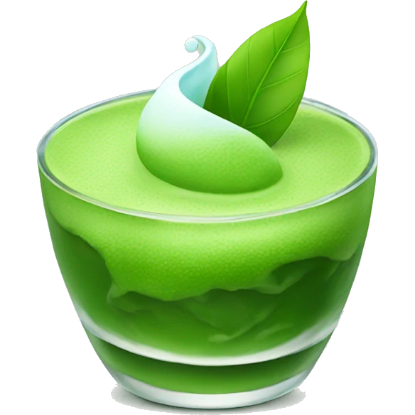 matcha with  ice  emoji