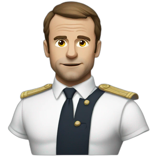 Macron muscle emoji