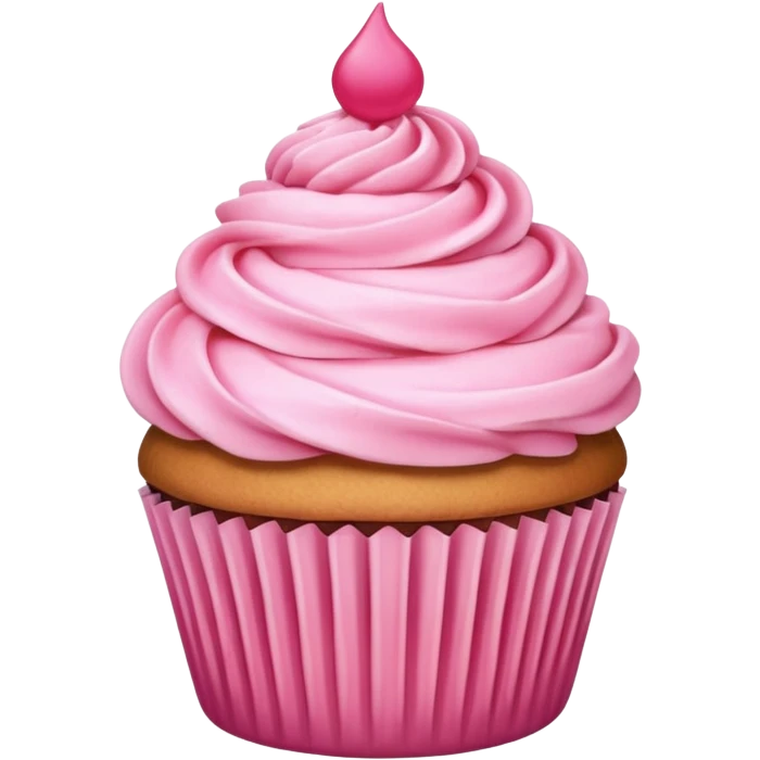 Cupcake with pink icing emoji