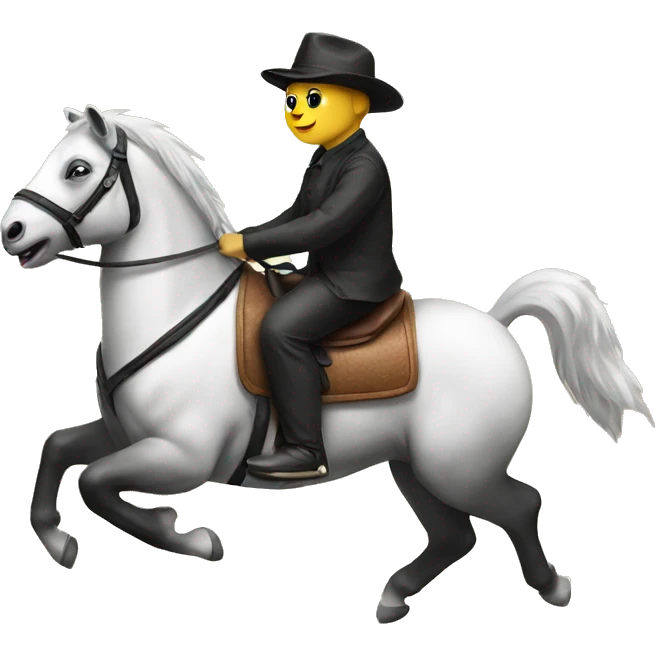 A Panda riding a horse  emoji