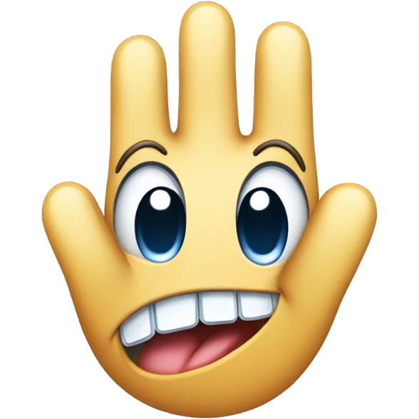 Diamond with Mickey Mouse hands emoji