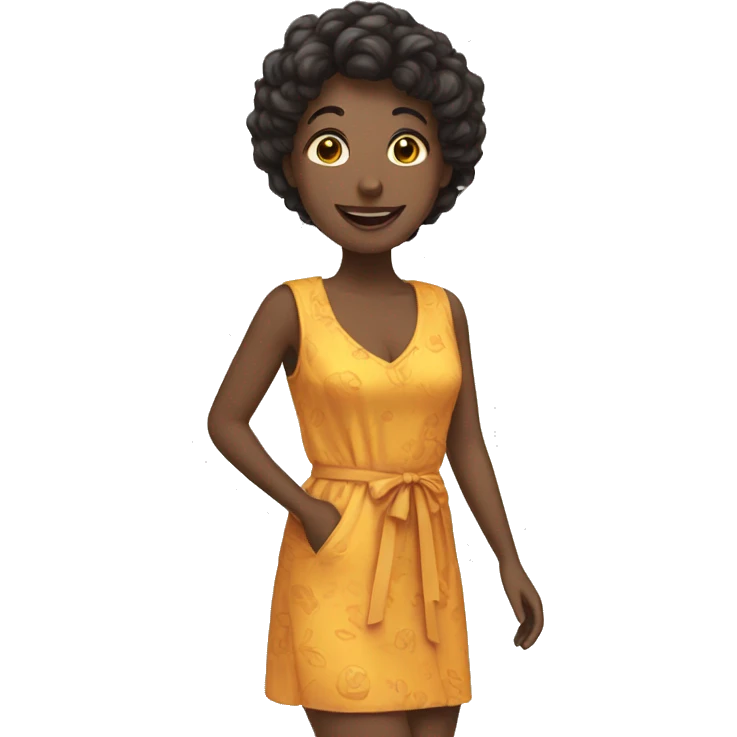 Chat avec une robe emoji