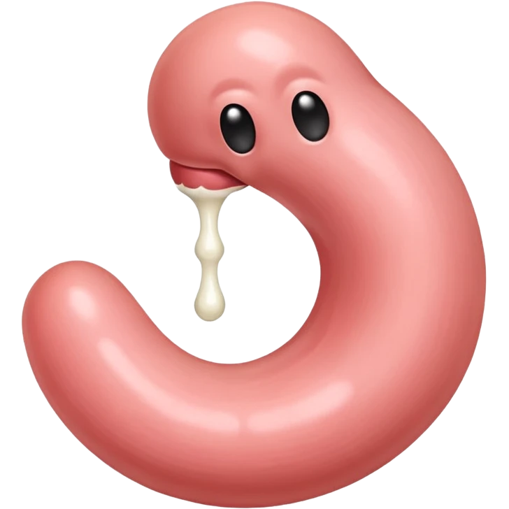 a penis with balls and cum emoji