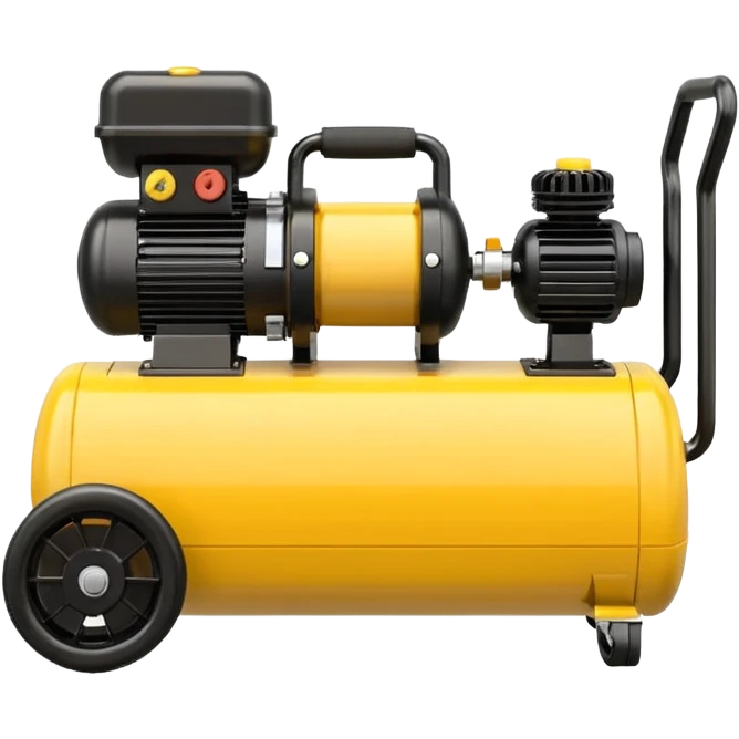 pancake air compressor cart, yellow color emoji
