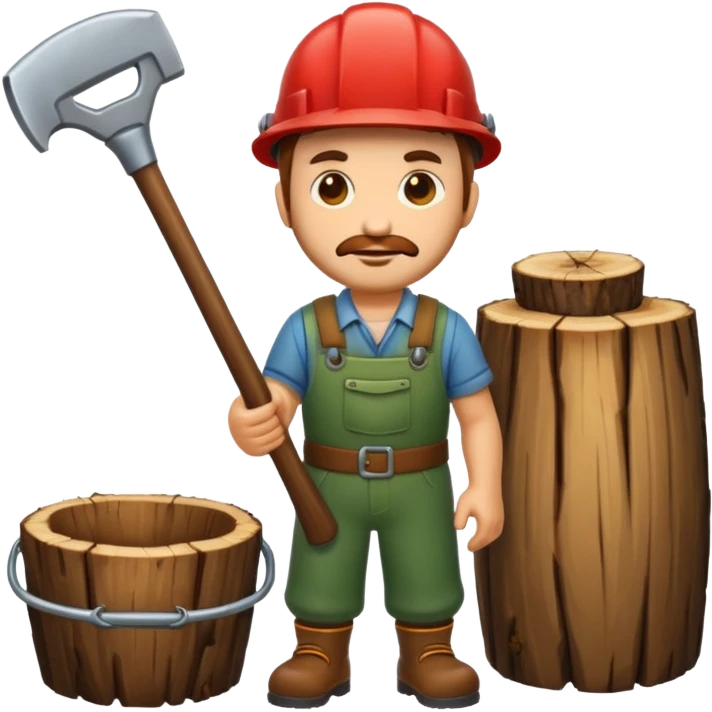 woodcutter emoji