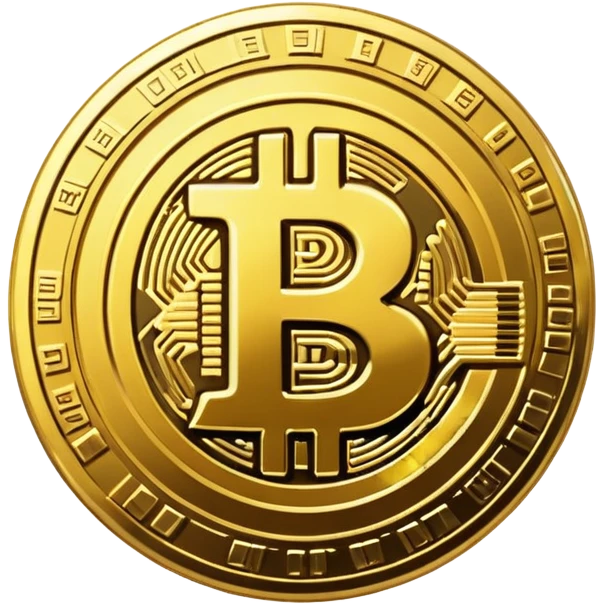 make a golden crypto bitcoin coin emoji