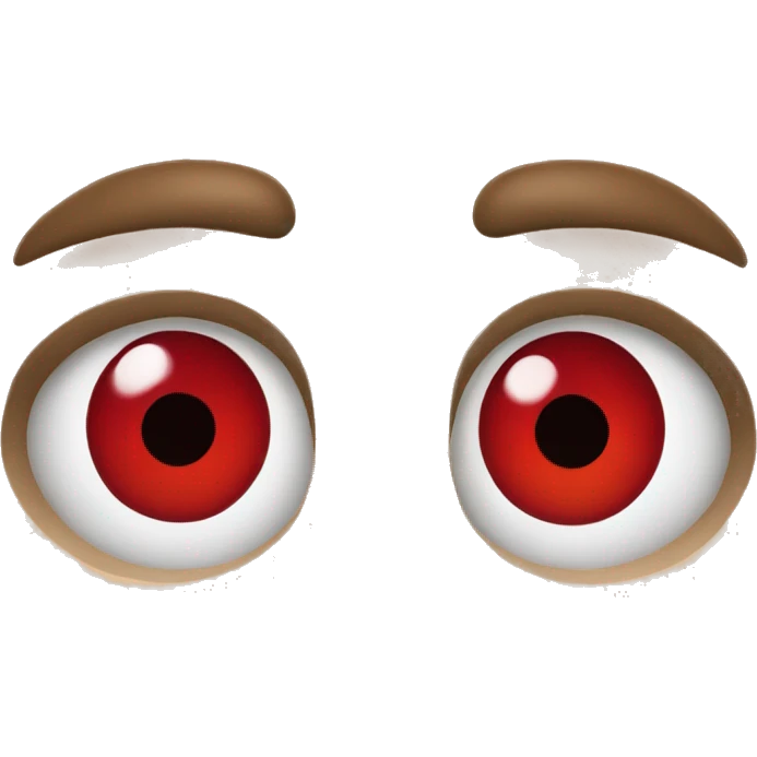 red eyes with blunt emoji