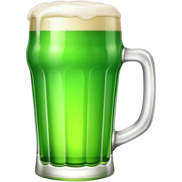 A pint of green beer for St. Patty’s Day  emoji