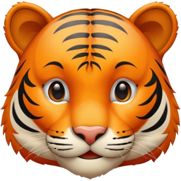 Tête de tigre qui sourit emoji