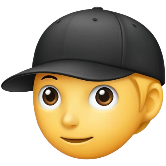 Black cap emoji