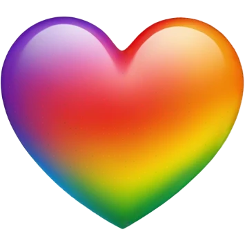 Rainbow heart emoji