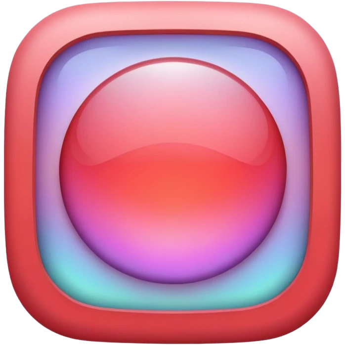Iridescent pastel red formal elegant sophisticated cultured neat pretty beautiful nifty app icon emoji