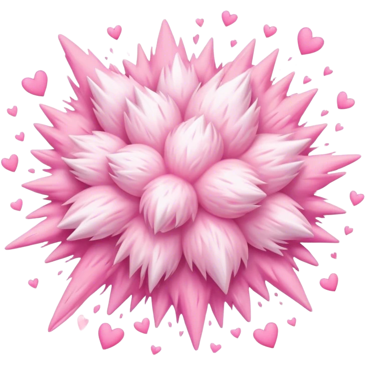 Pastel pink love explosion emoji