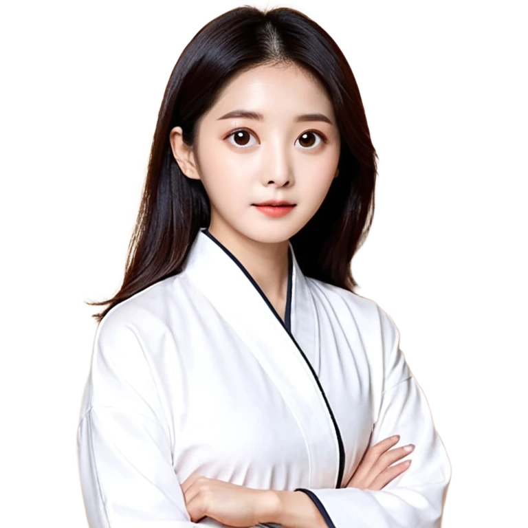 검정머리에 책읽고있는 여자. 해줘. 그리고 그 책으로 얼굴 반은 가린듯한 머리는 약간 파마 앞머리 없고 그리고 너무 무섭게 말고 책 읽는다고 얼굴 반은 가린듯한 책은 흰색에 보라색 노란색 섞여있고. 약간 미소 옷은 흰색.  emoji