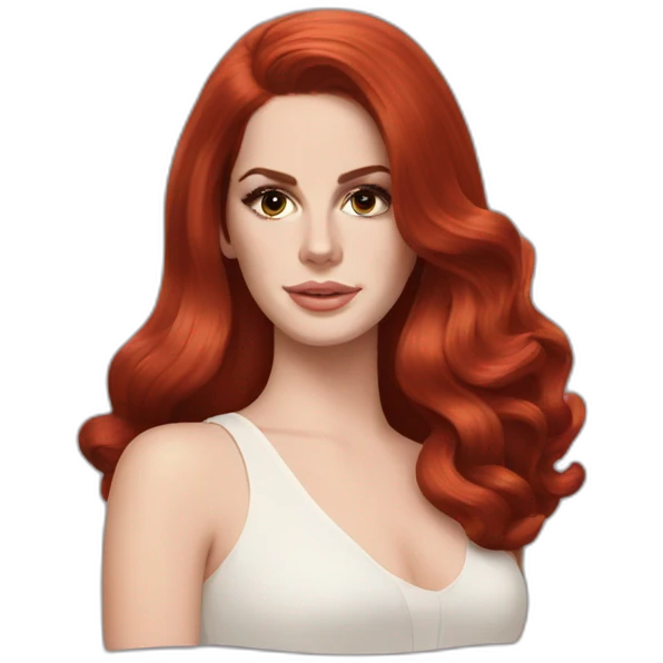 Lana del rey red hair emoji