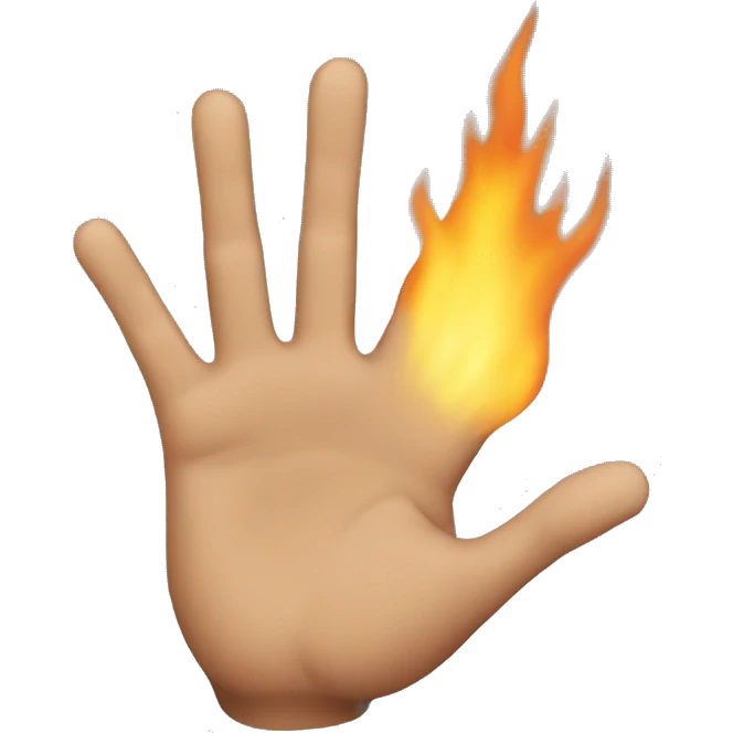 hot hand emoji