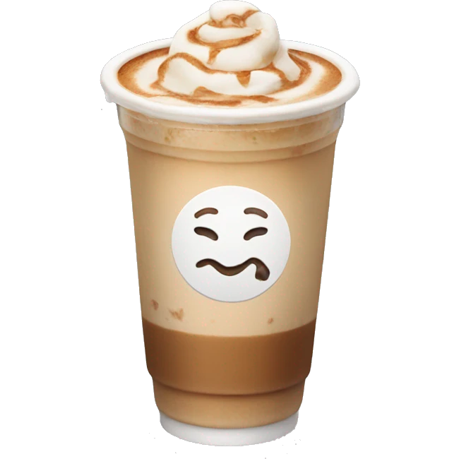 Iced latte emoji