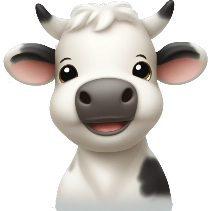 Cute happy moo Deng baby emoji