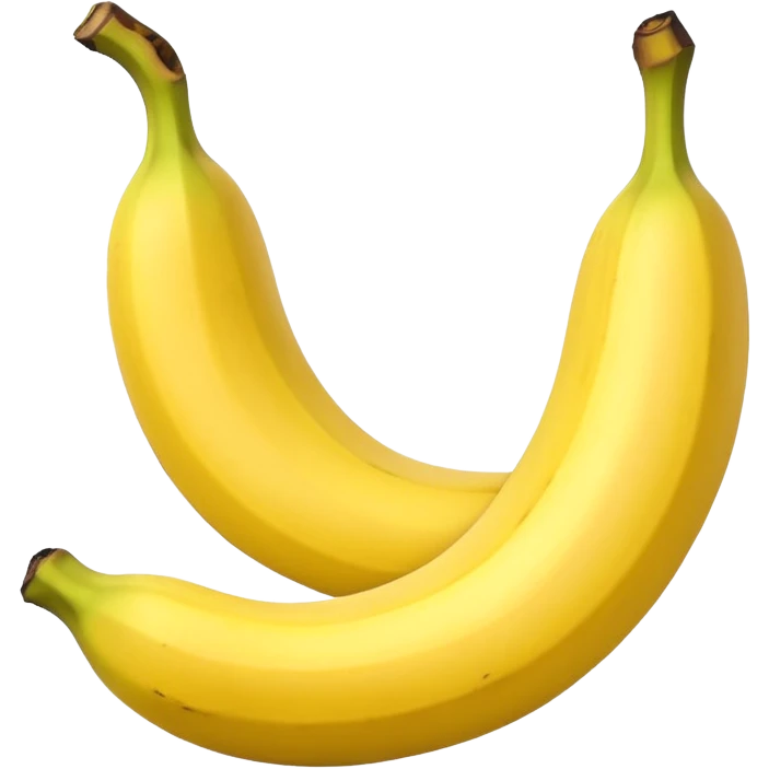 Make a banana emoji exactly like the reference image, in iOS emoji style. emoji